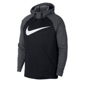 Nike Men's Dri-Fit Therma Color Block Swoosh Essential Pull Over Hoodie, Sz Med